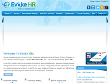 Tablet Screenshot of evokehr.com